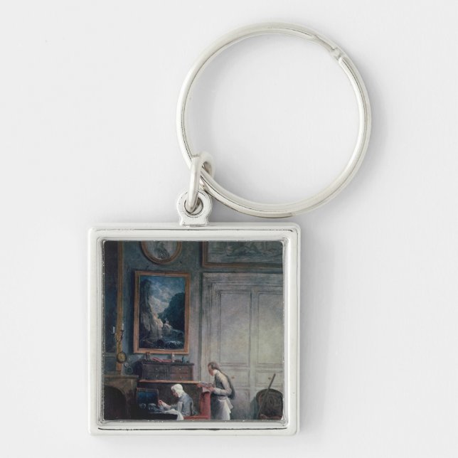 Lunch of Madame Geoffrin Keychain (Front)