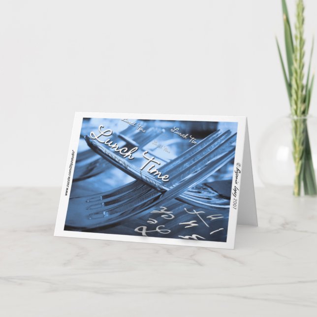 Lunch Time Card (Front)