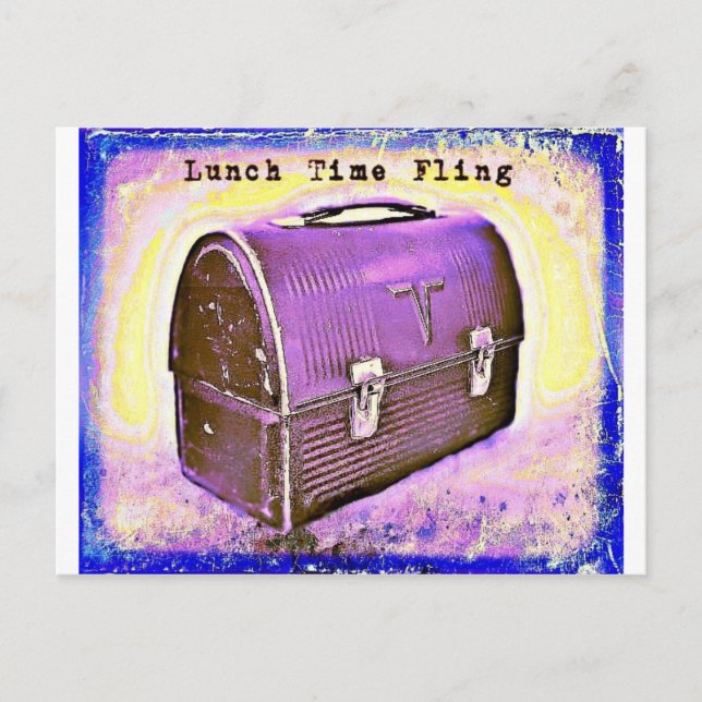 Lunch Time Fling Purples Postcard (Front)