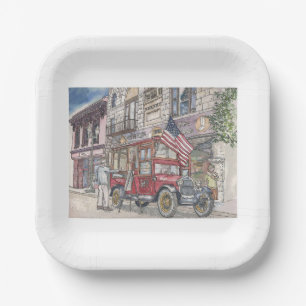 Lunch Wagon Paper Plate