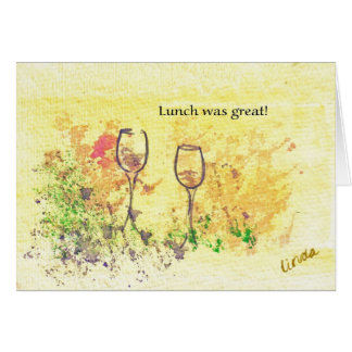 Lunch was great - Customized - Customized