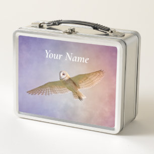 Lunchbox de Chouette Arc-En-Ciel - Ajouter Votre N