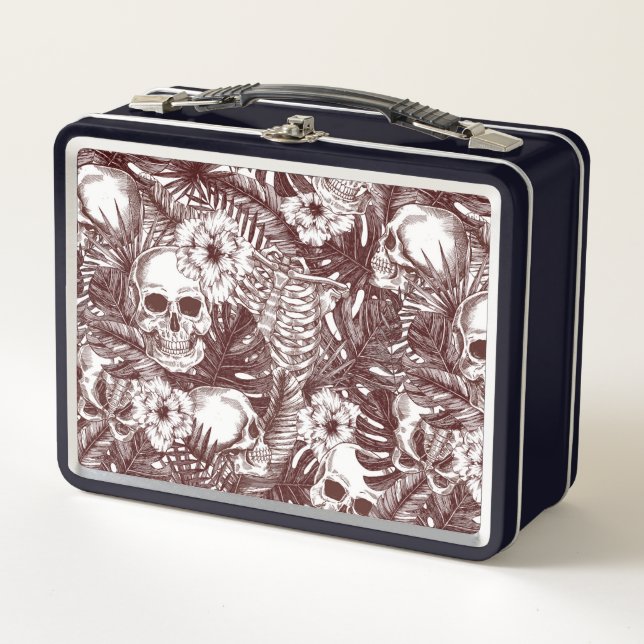 Lunchbox de crânes de jungle (Devant)