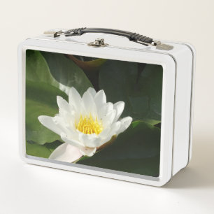 Lunchbox de photographie à fleurs de Lotus blanc