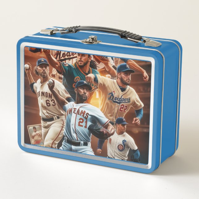 Lunchbox en métal de baseball (Devant)