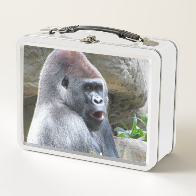 Lunchbox en métal de Gorille (Devant)