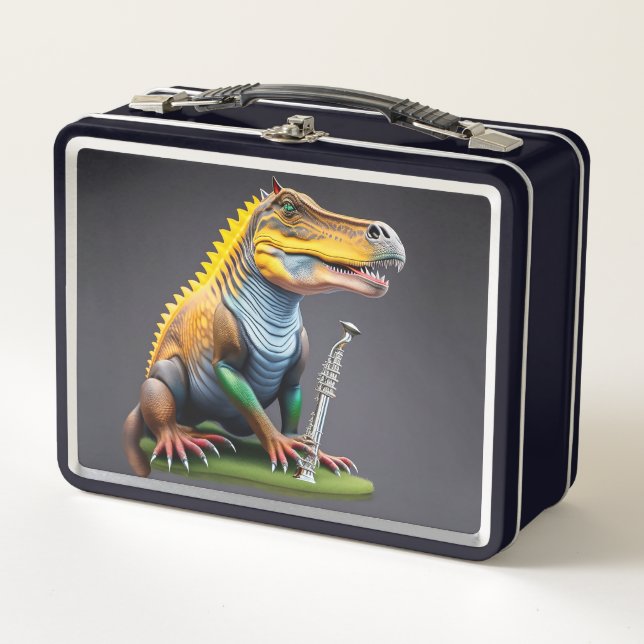 Lunchbox en métal Dinosaur cool (Devant)