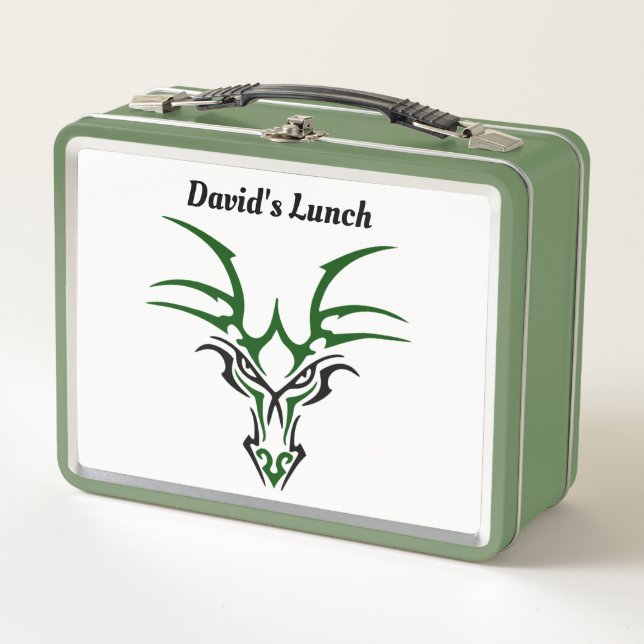 Lunchbox en métal face Dragon (Devant)