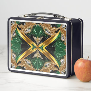 Lunchbox en métal inoxydable avec couleurs Jamaïqu