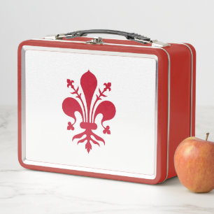 Lunchbox en métal inoxydable avec drapeau de Flore