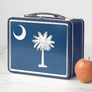 Lunchbox en métal inoxydable avec drapeau de la Ca