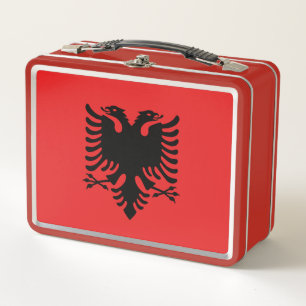 Lunchbox en métal inoxydable - drapeau de l'Albani