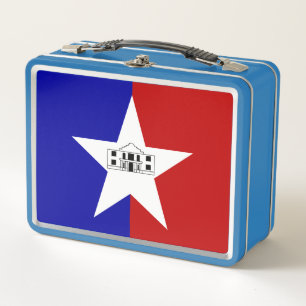 Lunchbox en métal inoxydable - drapeau de San Ant