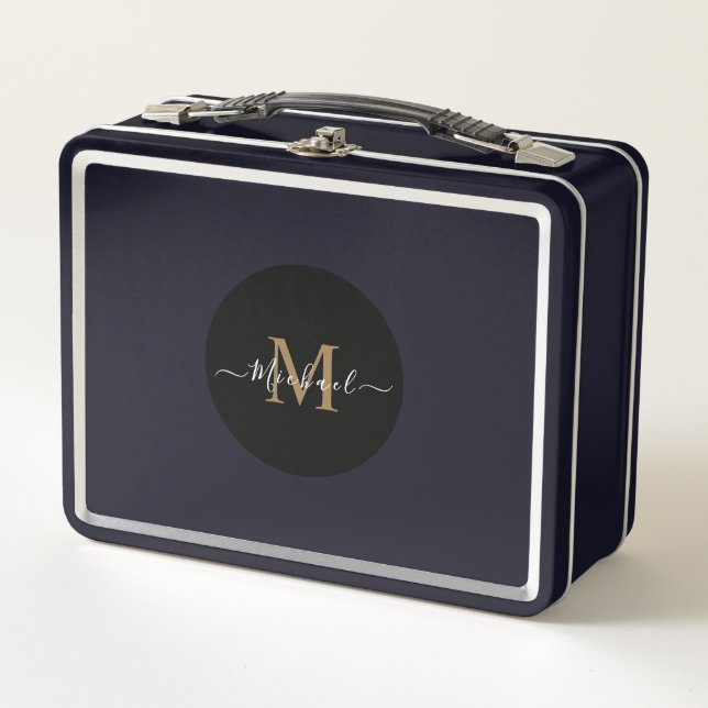 Lunchbox en métal personnalisé - Ajouter QR Code & (Devant)