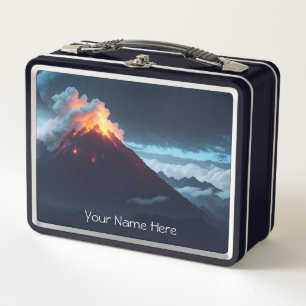 Lunchbox en métal Volcano Explorer - Customisez-le