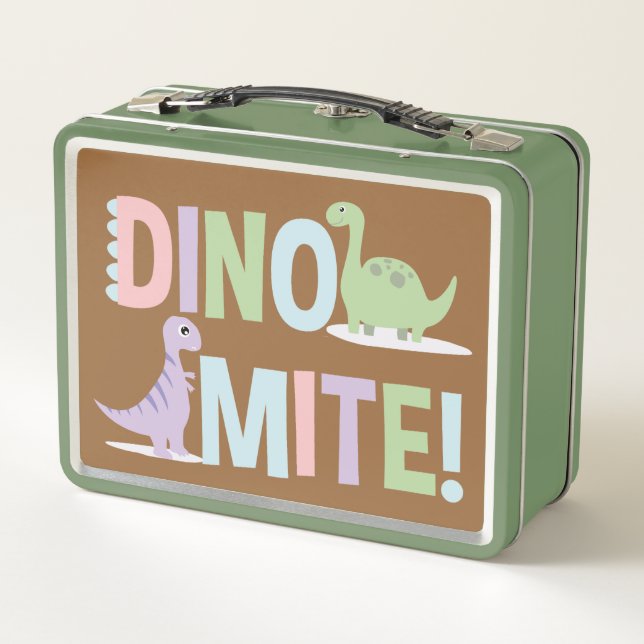 Lunchbox métallique Dinomite Dinosaur Duo (Dos)