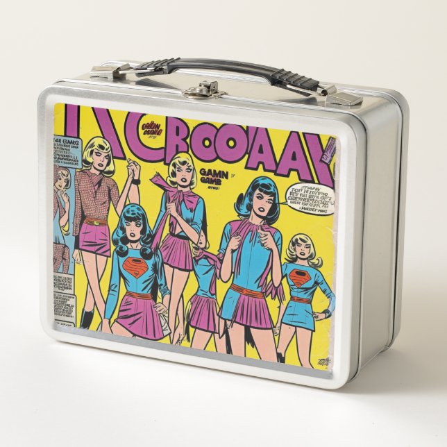 Lunchbox vintage, Lady Superheros (Devant)