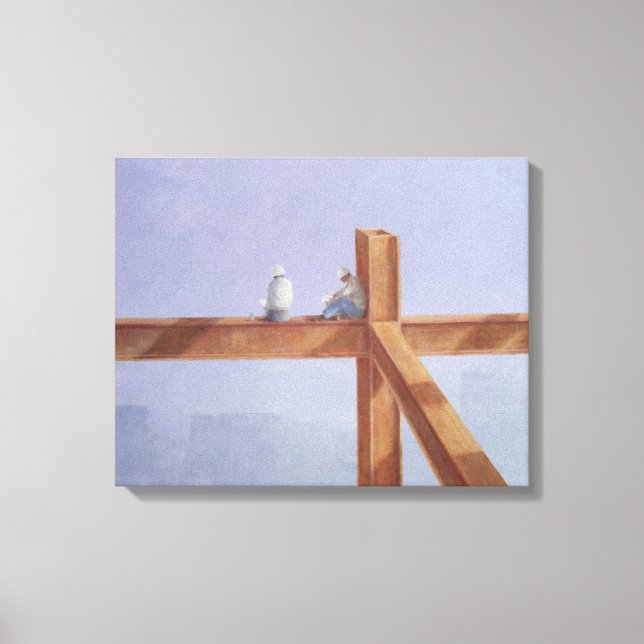 Lunchbreak 1985 canvas print (Front)