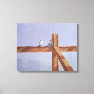 Lunchbreak 1985 canvas print