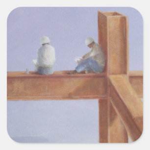 Lunchbreak 1985 square sticker