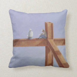 Lunchbreak 1985 throw pillow
