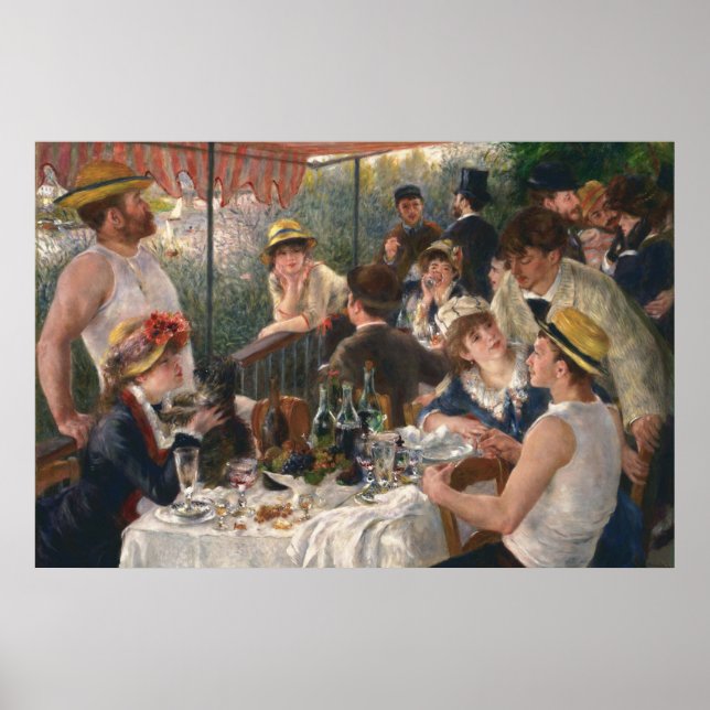 Luncheon Boating Party - Renoir Painting Poster (Front)
