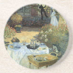 Luncheon by Claude Monet, Vintage Impressionism Coaster