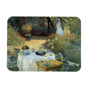 Luncheon by Claude Monet, Vintage Impressionism Magnet