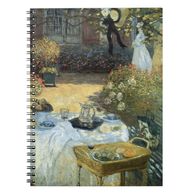Luncheon by Claude Monet, Vintage Impressionism Notebook (Front)