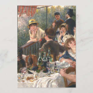 Luncheon Of Boating Party Pierre Auguste Renoir Invitation