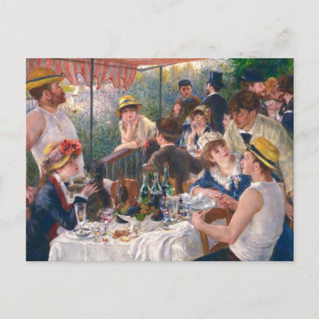Luncheon of the Boating Party, 1880 by Renoir Postcard (Front)