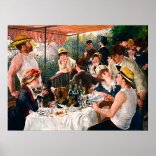 Luncheon of the Boating Party by Pierre-Auguste Re Poster