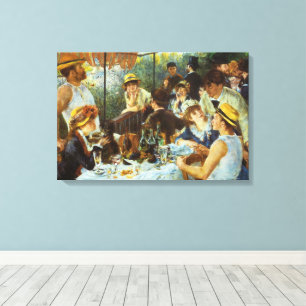 Luncheon of the Boating Party by Pierre Renoir Canvas Print