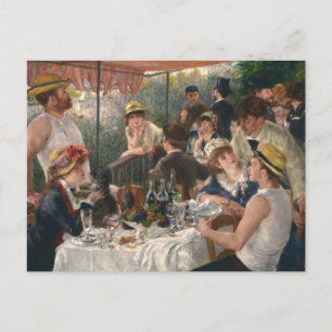 Luncheon of the Boating Party by Renoir Invitation Postcard