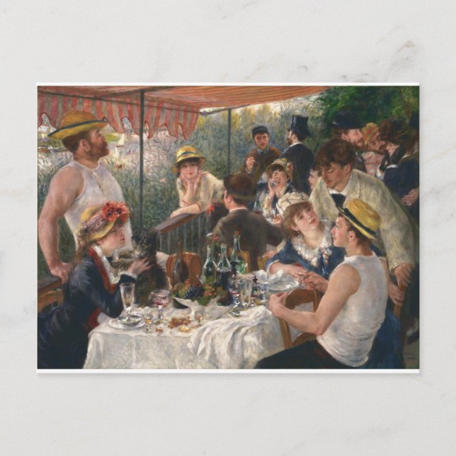 Luncheon of the Boating Party - Renoir Postcard (Front)