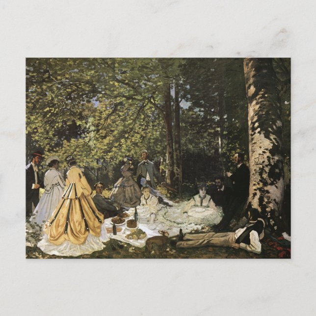 Luncheon on the Grass by Claude Monet Postcard (Front)