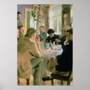 Lunchtime, 1883 poster