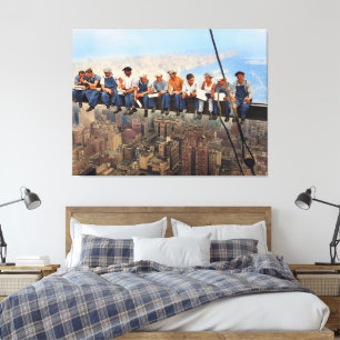 Lunchtime Atop a Skyscraper Remastered 1932 Canvas Print