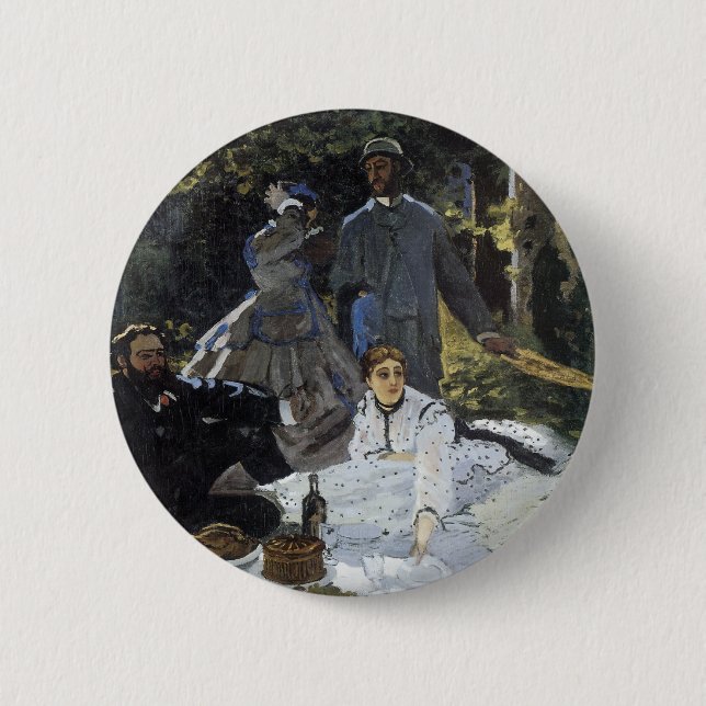Lunchtime on the Grass 2 Inch Round Button (Front)