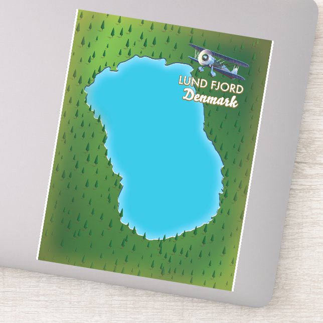 Lund Fjord Denmark map (Detail)