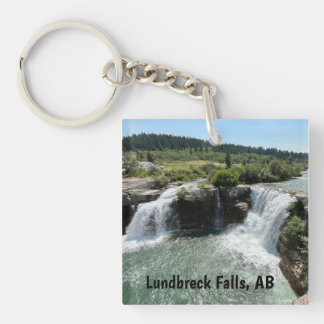 Lundbreck Falls - Alberta Scenery  Keychain