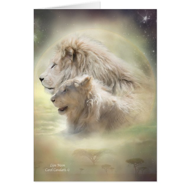 Lune ArtCard de lion (Devant)