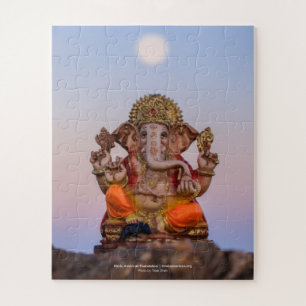 Lune au-dessus de Ganeshji, puzzle 16x20 2