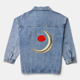 Lune avec veste Denim Ornement de Noël
