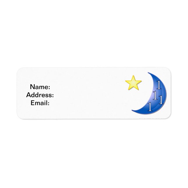 Lune bleue personnalisable (Devant)