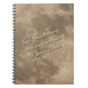 Lune Carnet Pleine lune personnalisée Journal des