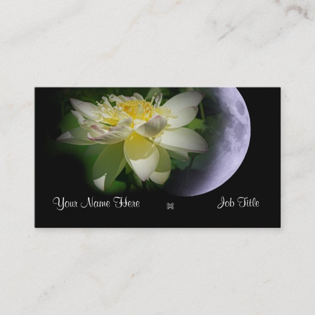 Lune de Lotus, carte de visite (Devant)
