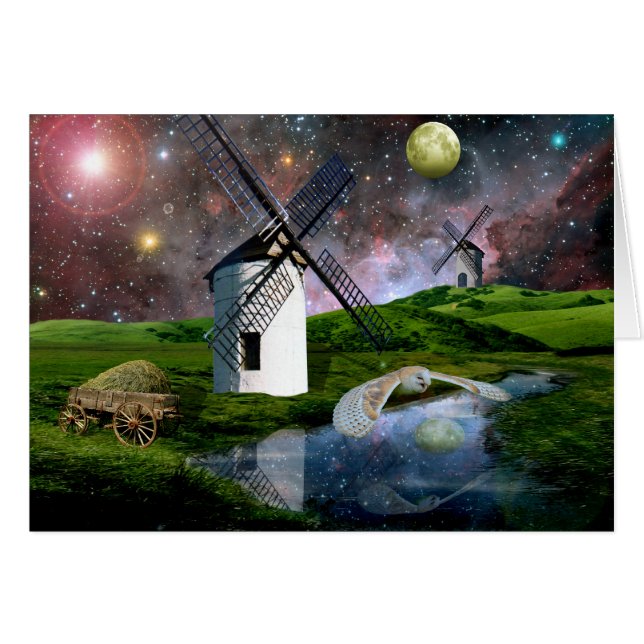 Lune de récolte. (Devant horizontal)