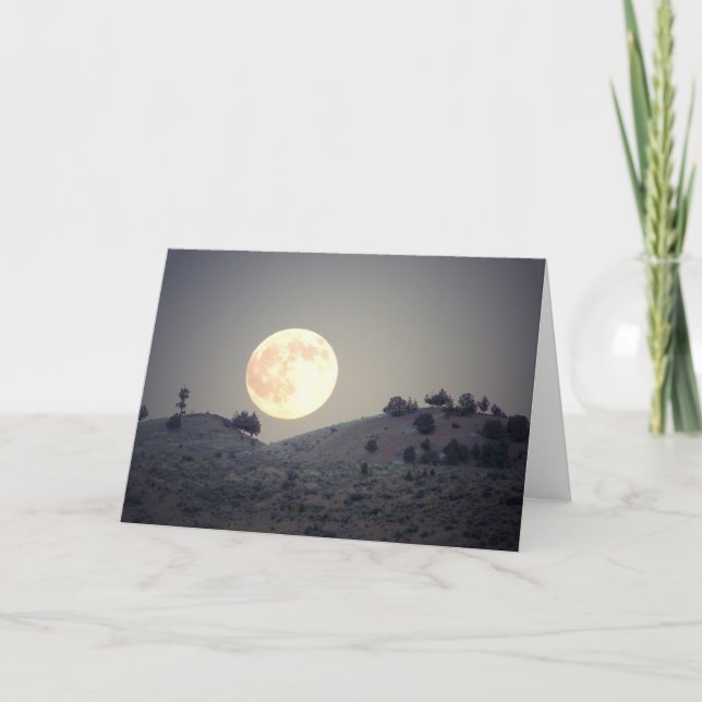 Lune de Sagebrush - carte de voeux de photo (Devant)