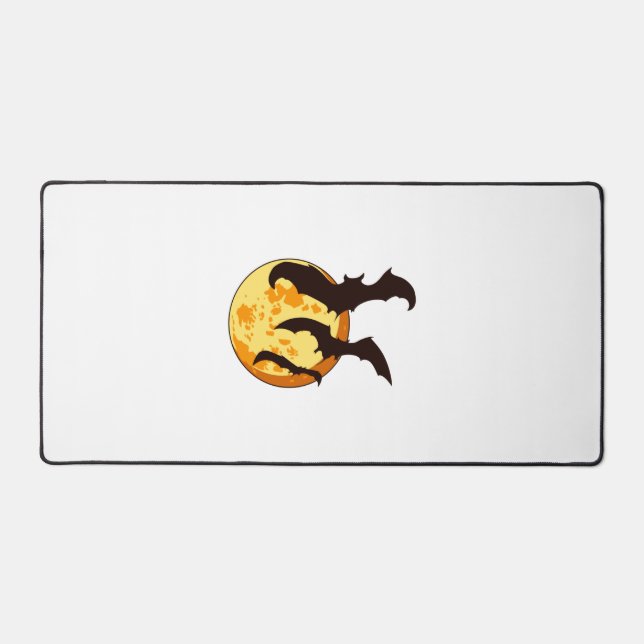 Lune d'Halloween et chauves-souris (Recto)